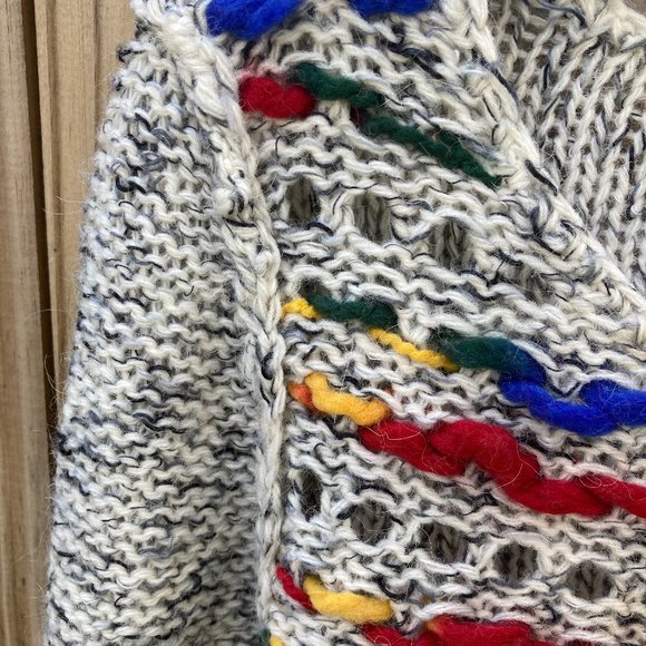 Kensie Pieces Colorful Knit Sweater - Size Medium - Picture 6 of 7
